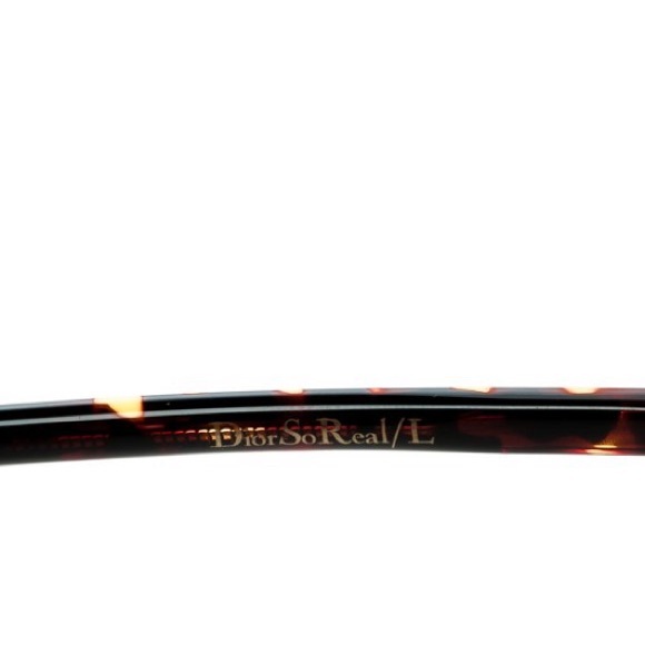 SOLD 🎈CHRISTIAN DIOR So Real Black Gold Leather Aviator Sunglasses Authentic - Picture 5 of 9